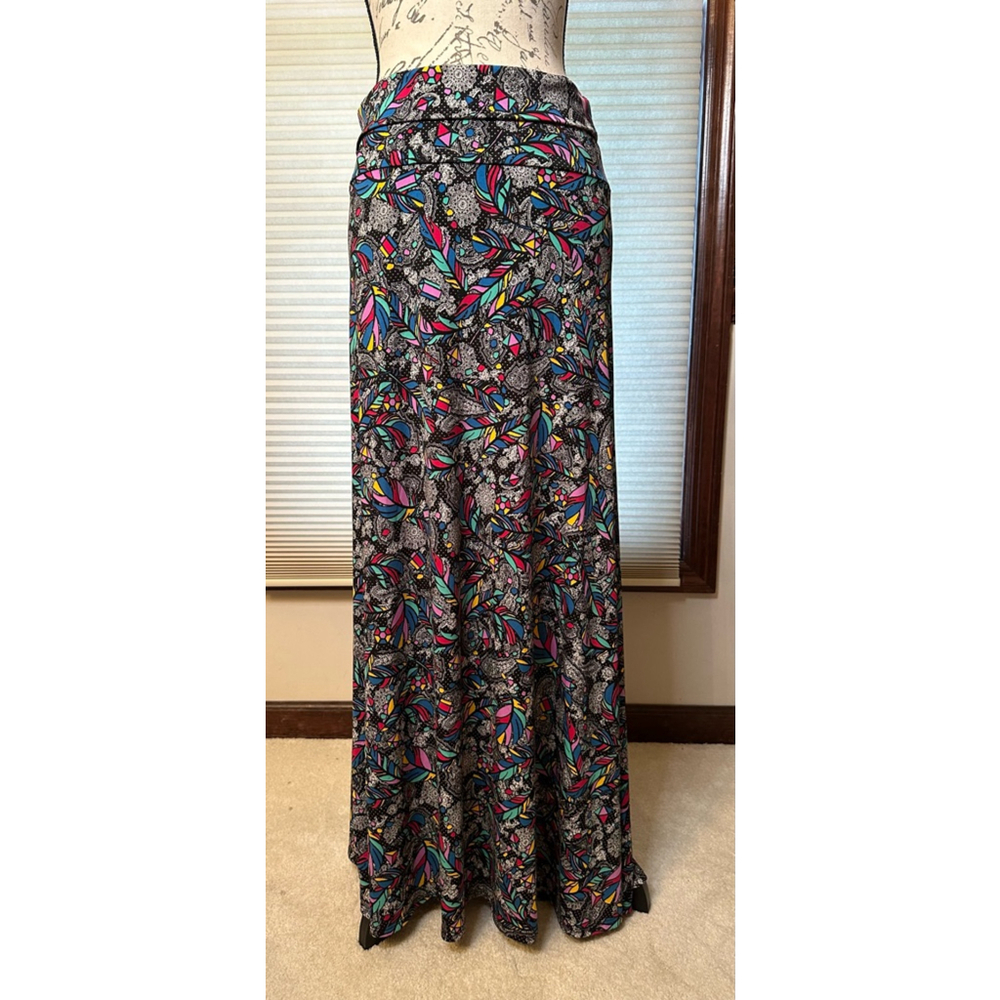 LuLaRoe Small Feather Pattern Maxi Skirt